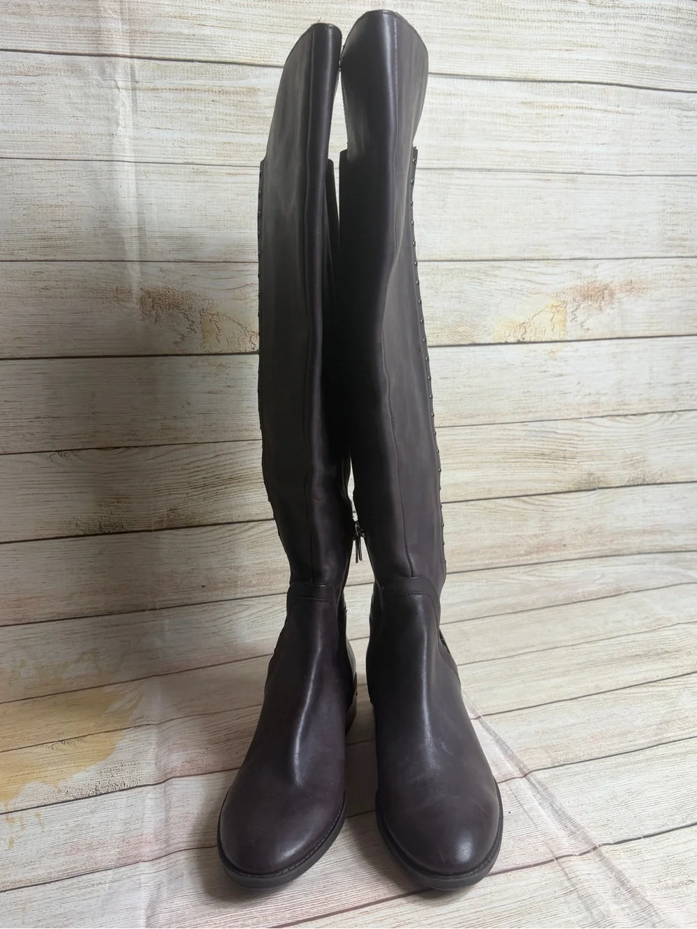 Vince Camuto Pardonal Over-the-Knee Boot leather riding boot. 7.5